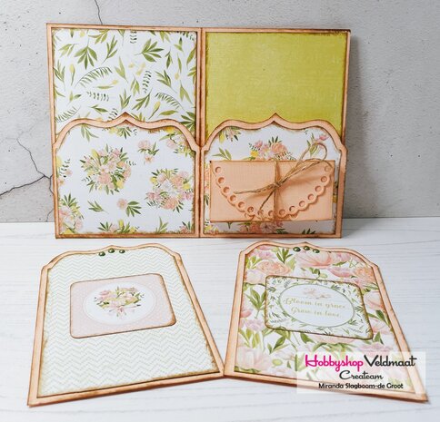 CraftEmotions Die - Duo Merci box Card A5 box