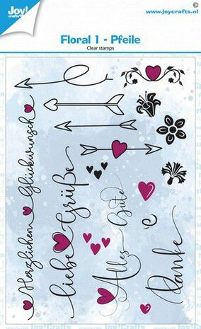 Joy! Crafts Clearstamp A6 - Billes Clearstamps _ Floral #1 - Pfeile KreativDsein