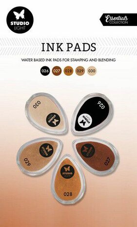 Studio Light Ink Pads Waterbased Bruin tinten SL-ES-INKP06 215x130mm