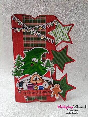 CraftEmotions clearstamps A6 - Xmas trees 3 (Eng) Carla Creaties