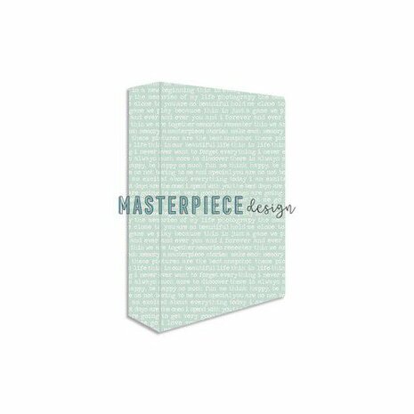 Masterpiece Memory Planner album 6x8 - Turqoise tekst MP202055 Printed