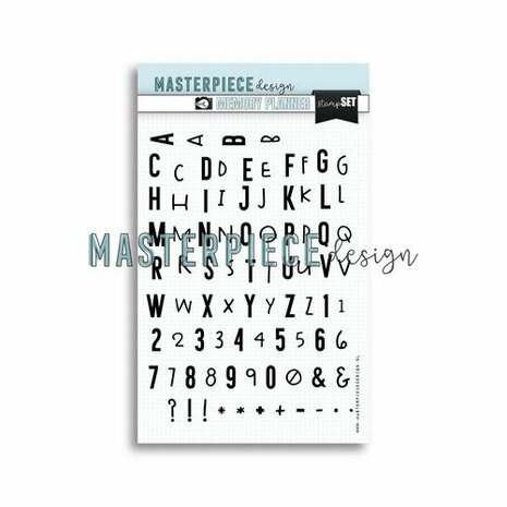 Masterpiece Memory Planner - Stempelset - 6x8 Double alphabet MP202085 Match with Die set Weekly Tickets