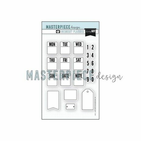 Masterpiece Clear Stempelset 4x6 - Planner Things MP202069