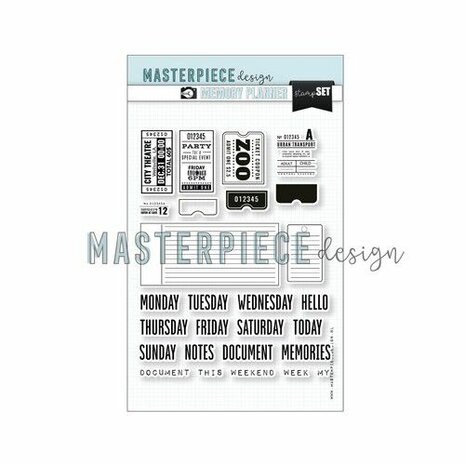 Masterpiece Memory Planner - Stempelset - 6x8 Weekly Tickets MP202052 Match with Die set Weekly Tickets