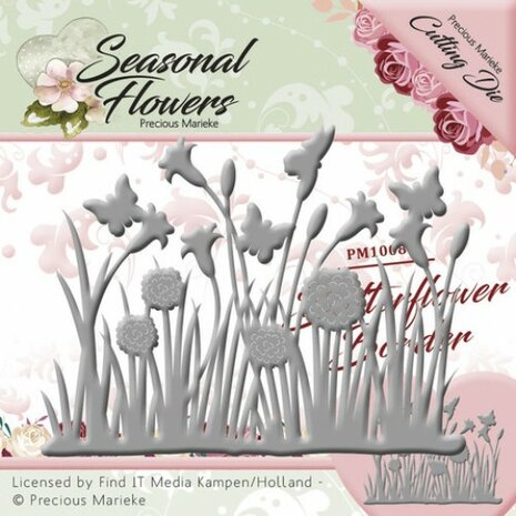 Die - Precious Marieke - Seasonal Flowers - Butterflower Grass