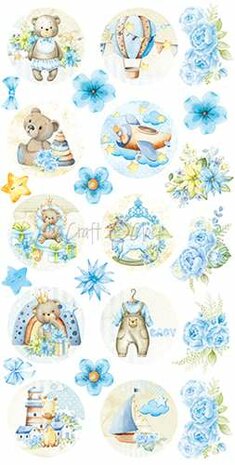 Craft OClock Digi Label Set Hello Little Boy 2, 15,5x30,5cm 