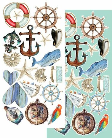 Art Alchemy Extras to Cut Set Sea Stories, 30,5x15 cm