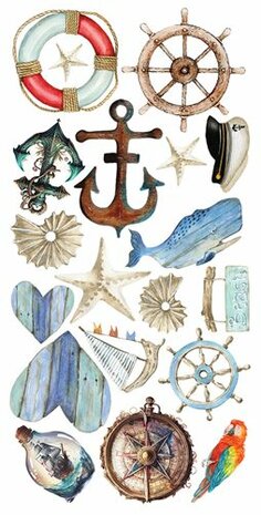 Art Alchemy Extras to Cut Set Sea Stories, 30,5x15 cm