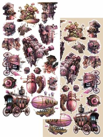 Art Alchemy Extras to Cut Set Steampunk Dream, 30,5x15 cm