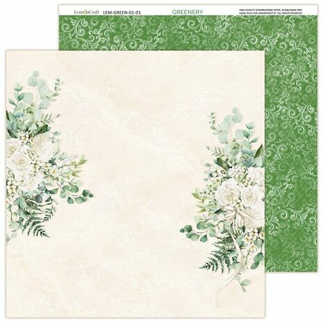 LemonCraft Paper Pad Greenery 30,5x30,5cm