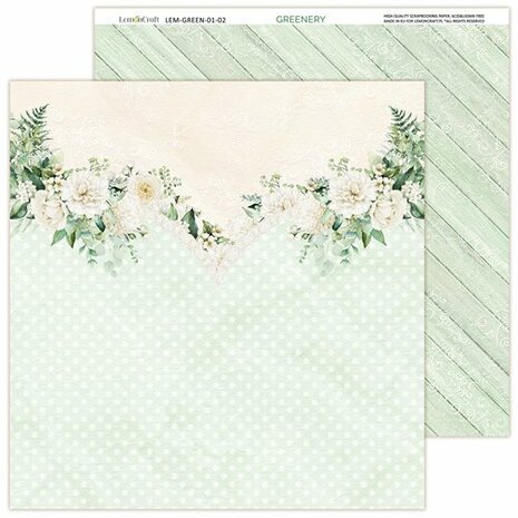 LemonCraft Paper Pad Greenery 30,5x30,5cm