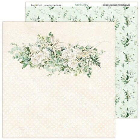 LemonCraft Paper Pad Greenery 30,5x30,5cm