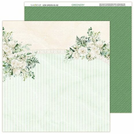 LemonCraft Paper Pad Greenery 30,5x30,5cm