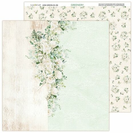 LemonCraft Paper Pad Greenery 30,5x30,5cm