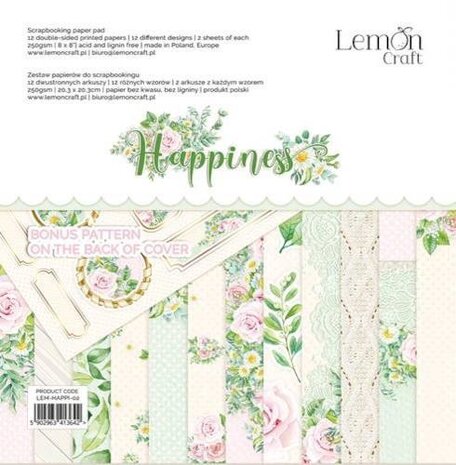 LemonCraft Paper Pad Happiness 20,3x20,3cm
