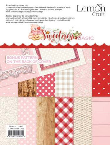 LemonCraft Paper Pad Sweetness - Basic 20,3x15,2cm