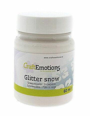 CraftEmotions pasta Glitter snow 60ml