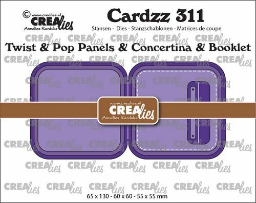 Crealies Cardzz Twist &amp; pop up - mini boekje A 