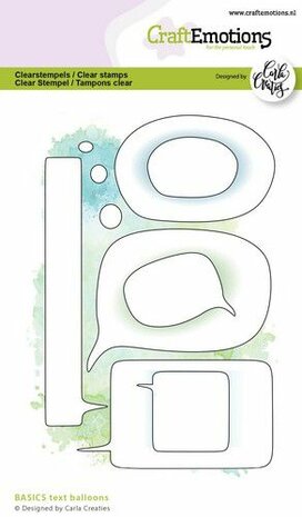 CraftEmotions clearstamps A6 - CC BASICS Text balloons A6 Carla Creaties 