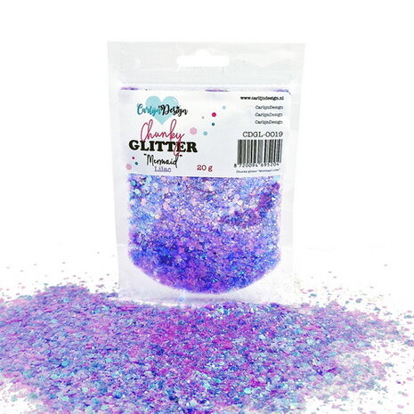 CarlijnDesign Chunky glitter Mermaid Lilac