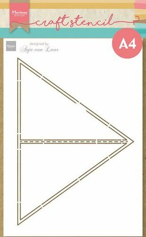 Marianne Design Mask Stencil - Anja&lsquo;s Triangle card PS8131 A4