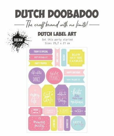 Dutch Doobadoo Stansvel A4 Get this party started 474.007.018