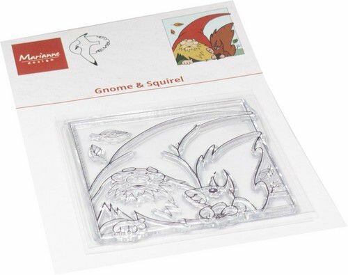 Marianne Design Clear Stamps Hetty&lsquo;s Gnome &amp; Eekhoorn HT1670 61,5x61,5mm