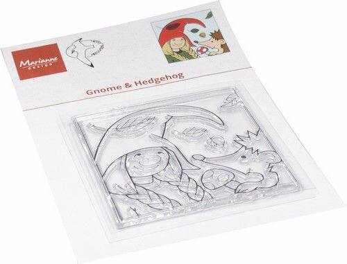 Marianne Design Clear Stamps Hetty&lsquo;s Gnome &amp; Egel HT1671 60x61mm