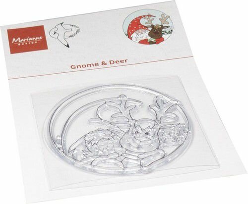 Marianne Design Clear Stamps Hetty&lsquo;s Gnome &amp; hert HT1672 60x61mm