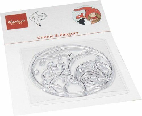 Marianne Design Clear Stamps Hetty&lsquo;s Gnome &amp; Pingu&iuml;n HT1673 60x60mm