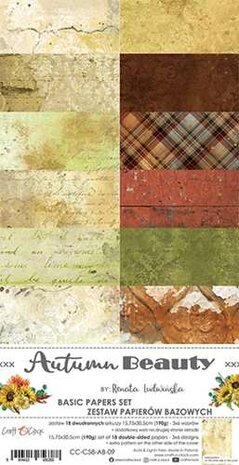 Craft O Clock Set of Basic Papers 15x30 cm Autumn Beauty