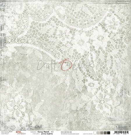 Craft OClock Double-sided paper 12&quot;*12&quot; Basic 02 - Gray Mood - 05