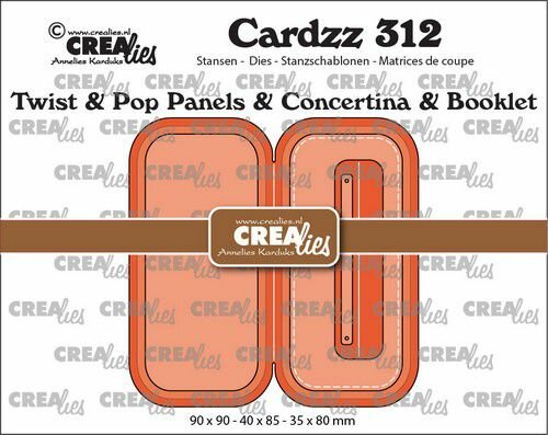 Crealies Cardzz Twist &amp; pop up - mini boekje B CLCZ312