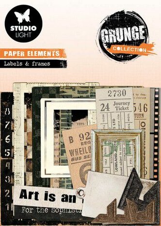 Studio Light Paper Elements Grunge Collection nr.05 SL-GR-PE05 75x75mm