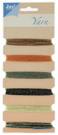 Joy! crafts Borduurgarenset - oranje -groen - goud 6300/0104- Metal effects 6x25mtr - 19 - 24