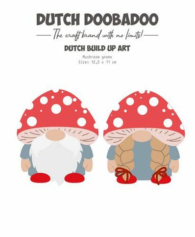 Dutch Doobadoo Build Up Gnome met paddenstoel A5 470.784.270