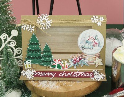 3D Push-Out - Yvonne Creations - World of Christmas - Christmas Globe