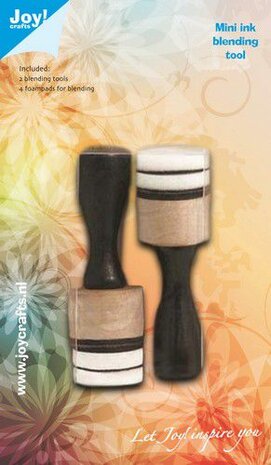 Joy! Crafts Mini Inkt Blending Tool 2st + 4 foampads 330104/0226 20mm