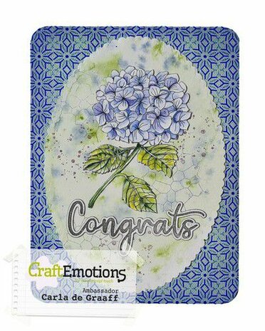 CraftEmotions Stencil Duo Colour patroon Nr.2 2xA6 A5 