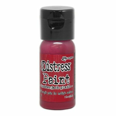 Ranger Distress Paint Flip Cap Bottle 29ml - Lumberjack plaid TDF82392 Tim Holtz