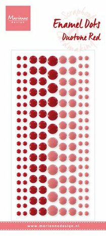 Marianne Design Decoration Enamal dots - Duotone Rood PL4521 95x210cm