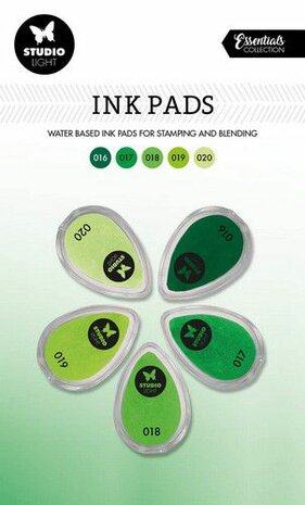 Studio Light Ink Pads Waterbased Groen tinten SL-ES-INKP04 215x130mm