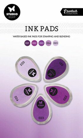 Studio Light Ink Pads Waterbased Paars tinten SL-ES-INKP05 215x130mm