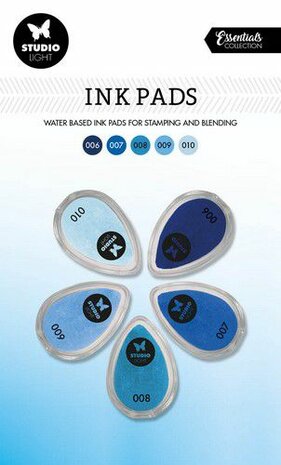 Studio Light Ink Pads Waterbased Blauw tinten SL-ES-INKP02 215x130mm