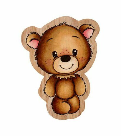 Studio Light Wooden Rubber Stamp Friendz nr.306 CCL-FR-STAMP306 87x65mm