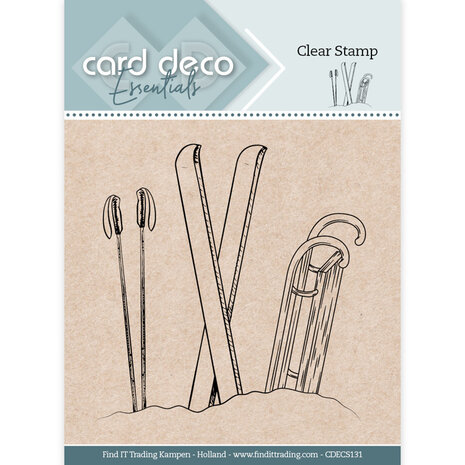 Card Deco Essentials Clear Stamps - Snow stuff