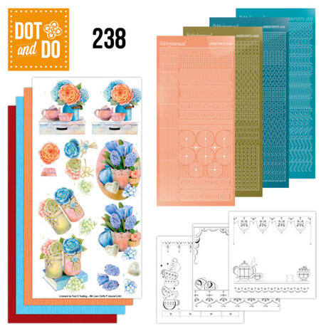 Dot and Do 238 - Jeanine&#039;s Art - Blue Flowers