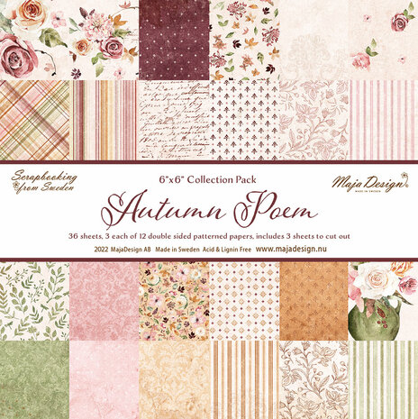 Maja Design Autumn Poem - Paperpack 15,2 x 15,2 cm