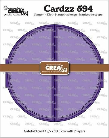 Crealies Cardzz Gatefold cirkel kaart CLCZ594 