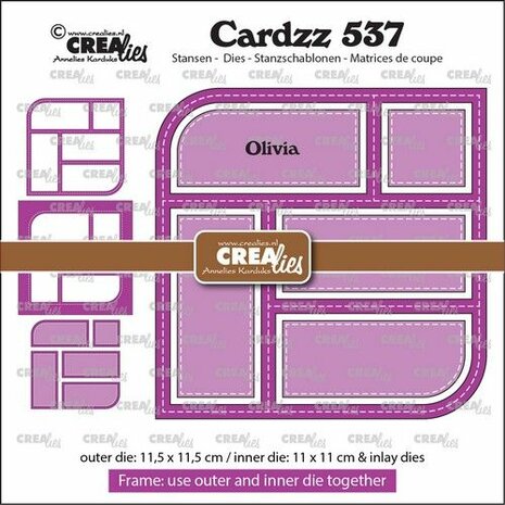 Crealies Cardzz Frame &amp; inlay Olivia CLCZ537 
